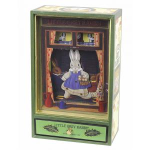 Trousselier - S43860 - Grand Dancing Musical Little Grey Rabbit© - Vert (183325)