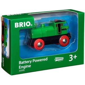 Locomotive a pile bi directionnelle verte - Thème Transport de marchandises - Age 3 ans + - Brio - 33595