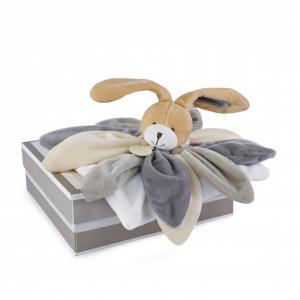 Collector - doudou - lapin taupe - taille 28 cm - Doudou et compagnie - DC2792