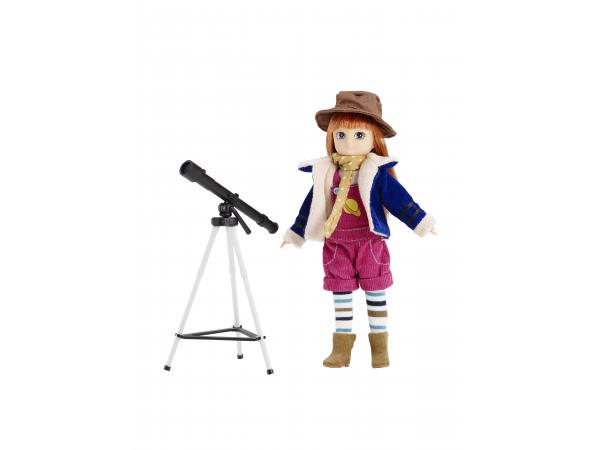 Mini poupée lottie observe les étoiles - stargazer 23x6x16cm