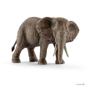 Schleich - 14761 - Figurine Éléphant d'Afrique femelle - Dimension : 14,6 cm x 7,5 cm x 9,1 cm (303404)
