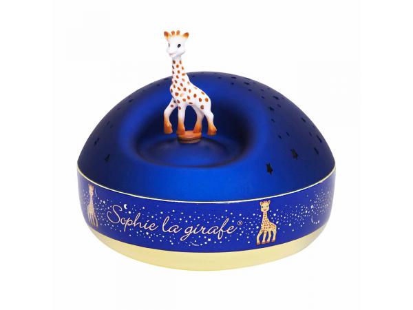 Veilleuse - projecteur d'etoiles musical sophie la girafe© bleu - piles incluses