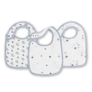 Pack de 3 bavoirs à boutons-pression twinkle - Aden and Anais - 7106G