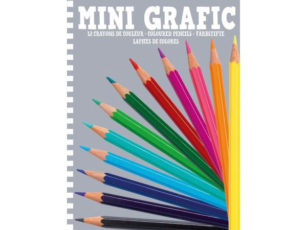 Mini grafic - 12 crayons de couleur