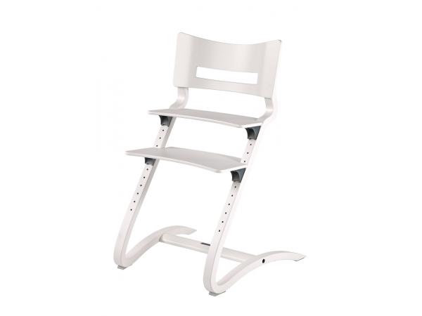 Chaise haute blanc satiné