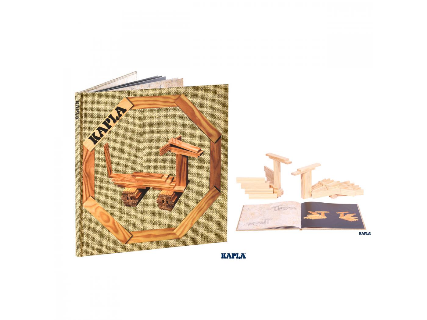 NEUF # KAPLA Livre D'ART Band 4 beige motifs animaux pour les enfants livr4 