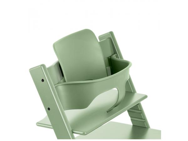 Baby set stokke vert mousse pour chaise haute tripp trapp