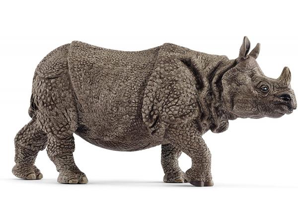Figurine rhinocéros indien - dimension : 13,9 cm x 4,4 cm x 6,7 cm