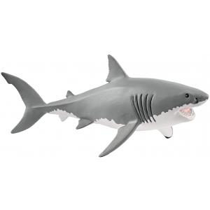 Schleich - 14809 - Figurine Requin blanc - Dimension : 17,7 cm x 8 cm x 7,8 cm (369584)