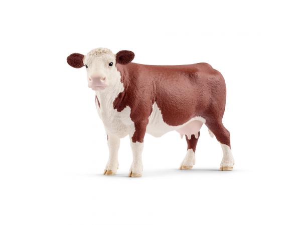 Figurine vache hereford - dimension : 14 cm x 4 cm x 8 cm