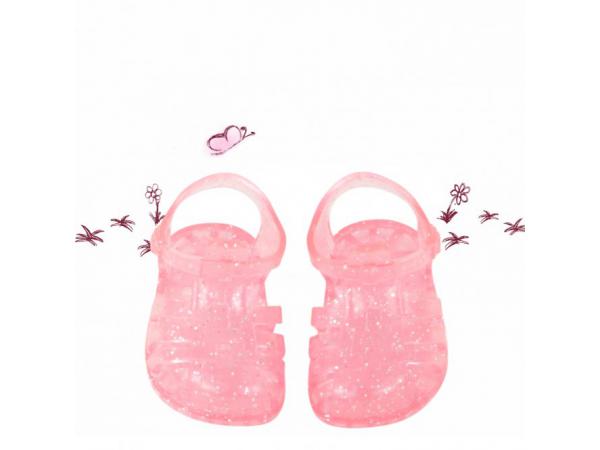 Sandale wet & dry sparkling pink pour poupées de 42-46cm, 45-50cm
