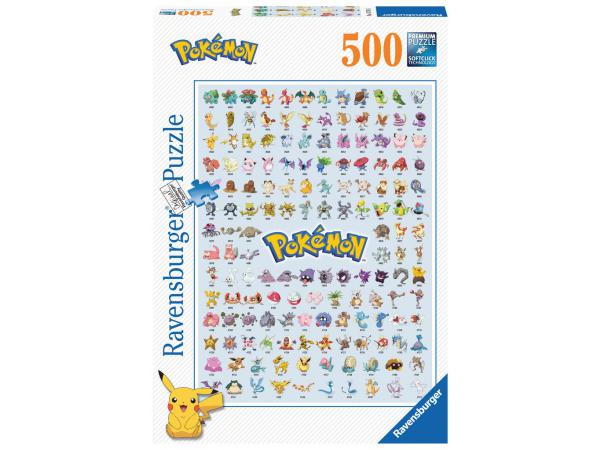 Puzzle 500 pièces - pokédex première génération / pokémon