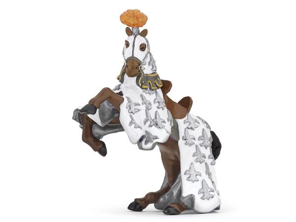Figurine cheval du prince philippe blanc