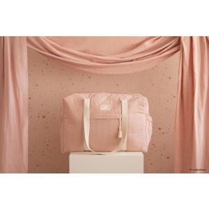 Nobodinoz - N107721 - Sac de maternité Opéra en coton bio 29x46x20 cm misty pink (386416)