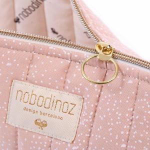 Nobodinoz - N105383 - Trousse de toilette Holiday 14x23 cm white bubble - misty pink (387566)