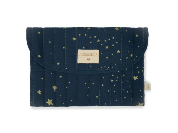 Pochette bagatelle 19x27 cm gold stella - night blue