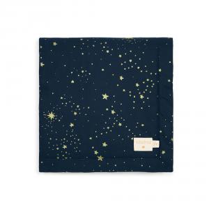 Nobodinoz - N104348 - Couverture Laponia 70x70 cm gold stella - night blue (387852)