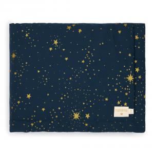 Nobodinoz - N101897 - Couverture Laponia 100x140 cm gold stella - night blue (387882)