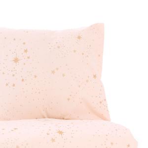 Housse de couette + taie Himalaya (100x148 cm - 40x45cm)  gold stella - dream pink - Nobodinoz - HIMALAYACRIB-012