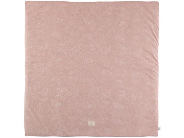 Tapis de jeu colorado 100x100 cm white bubble - misty pink