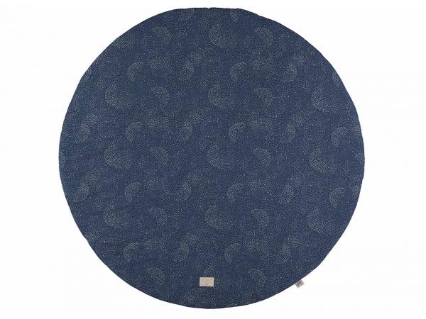 Tapis de jeu full moon 105x105 cm gold bubble - night blue