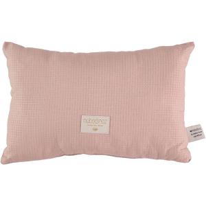 Coussin Laurel en coton organique 22x35 cm misty pink - Nobodinoz - N100043