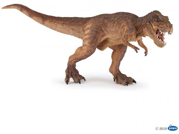 T-rex courant marron - dim. 32 cm x 7 cm x 13,3 cm