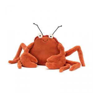 Jellycat - CC2C - Peluche crabe Crispin - L = 8 cm x l = 20 cm x H =15 cm (400250)