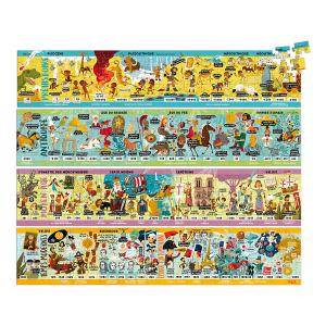 Grande frise historique puzzle 4 x 100 pcs - à partir de 6+ - Vilac - 2737