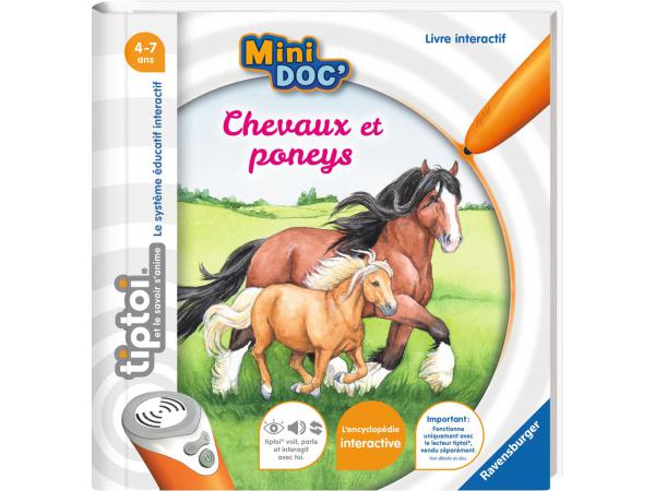 Jeux éducatifs tiptoi - mini doc' - chevaux et poneys