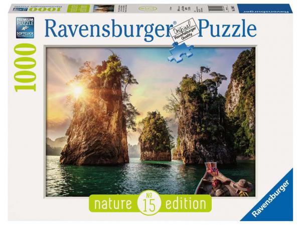 Puzzle 1000 pièces - lac de cheow lan, thaïlande