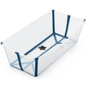 Baignoire pliante Flexi Bath® XL grande taille transparent bleu (Transparent Blue) - Stokke - 535902