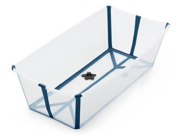 Baignoire pliante flexi bath® xl grande taille transparent bleu (transparent blue)