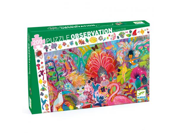 Puzzle observation carnaval de rio - 200 pièces