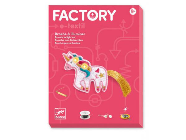 Factory - e-textil - broche - sweet licorne