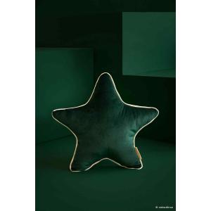 Coussin Aristote étoile JUNGLE GREEN - Nobodinoz - ARISTOTEVELVET-003