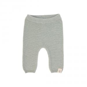 Lassig - 1531002565-80 - Pantalon tricoté GOTS Garden Explorer aqua-gris, 74/80 (417098)