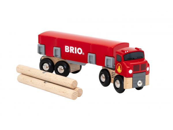 Camion de transport de bois - thème transport de marchandises - age 3 ans +