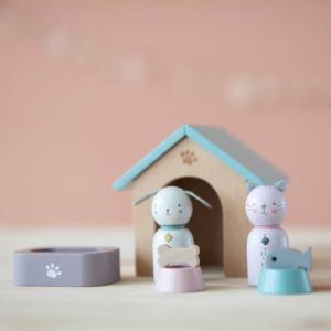 Little-dutch - LD4475 - Maison de poupée en bois - série de jeux Animaux domestiques – 8 pcs. (434522)