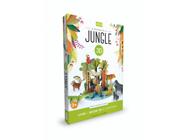 Mondes en boîte - le royaume de la jungle 3d - âge conseillé : 3 ans