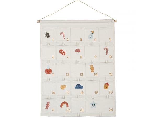 Wall calendar - embroidered
