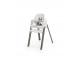 Chaise STEPS hêtre gris brume babyset blanc