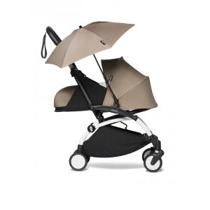 Poussette YOYO2 voyage bébé et ombrelle taupe blanc 0+ - Babyzen - BU669