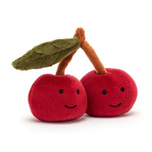 Jellycat - FABF6C - Peluche Fabulous Fruit Cherry - l : 10 cm x H: 9 cm (452438)