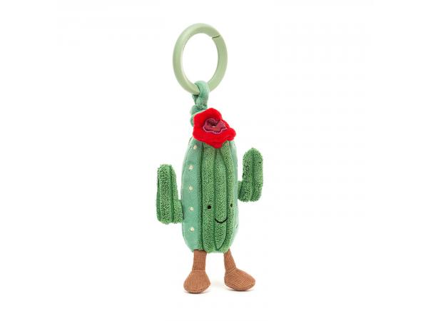 Anneau peluche cactus amuseable - l = 6 cm x h =11 cm