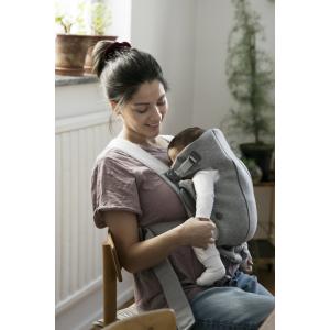 Babybjorn - BU007 - Pack Medium nouveau-né Gris clair, Jersey 3D - transat, porte-bébé mini et accesoires (453023)