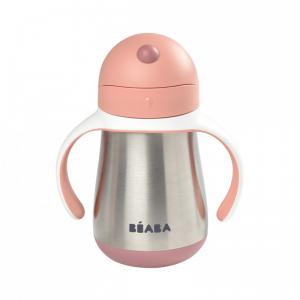 Beaba - 913482 - Tasse paille inox 250 ml - old pink (453758)