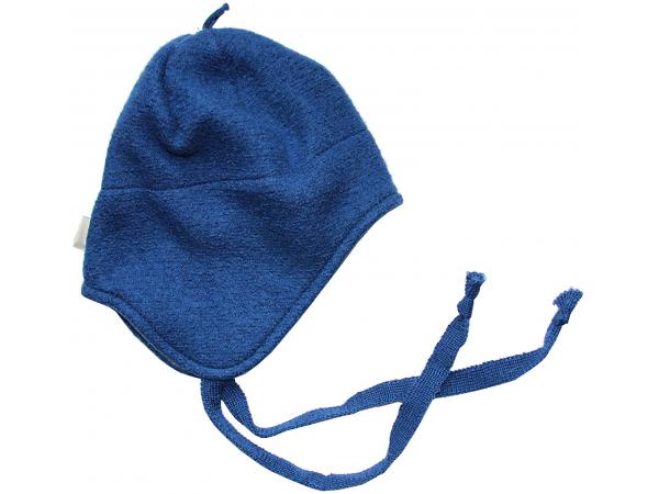 Bonnet en laine walk-mütze boiled wool hat marine - marine - unique