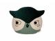 OWL CUSHION 38X30X10 Eden Green - Nobodinoz