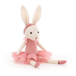 Jellycat - PB6RO - Pirouette Bunny Rose - l = 9 cm x H =27 cm (455818)